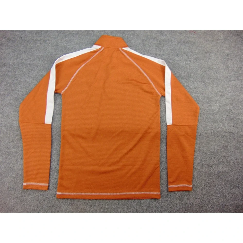 Texas Longhorns Pullover Mens Small 1/4‎ Zip Orange Solid NCAA Gameday Sporty
